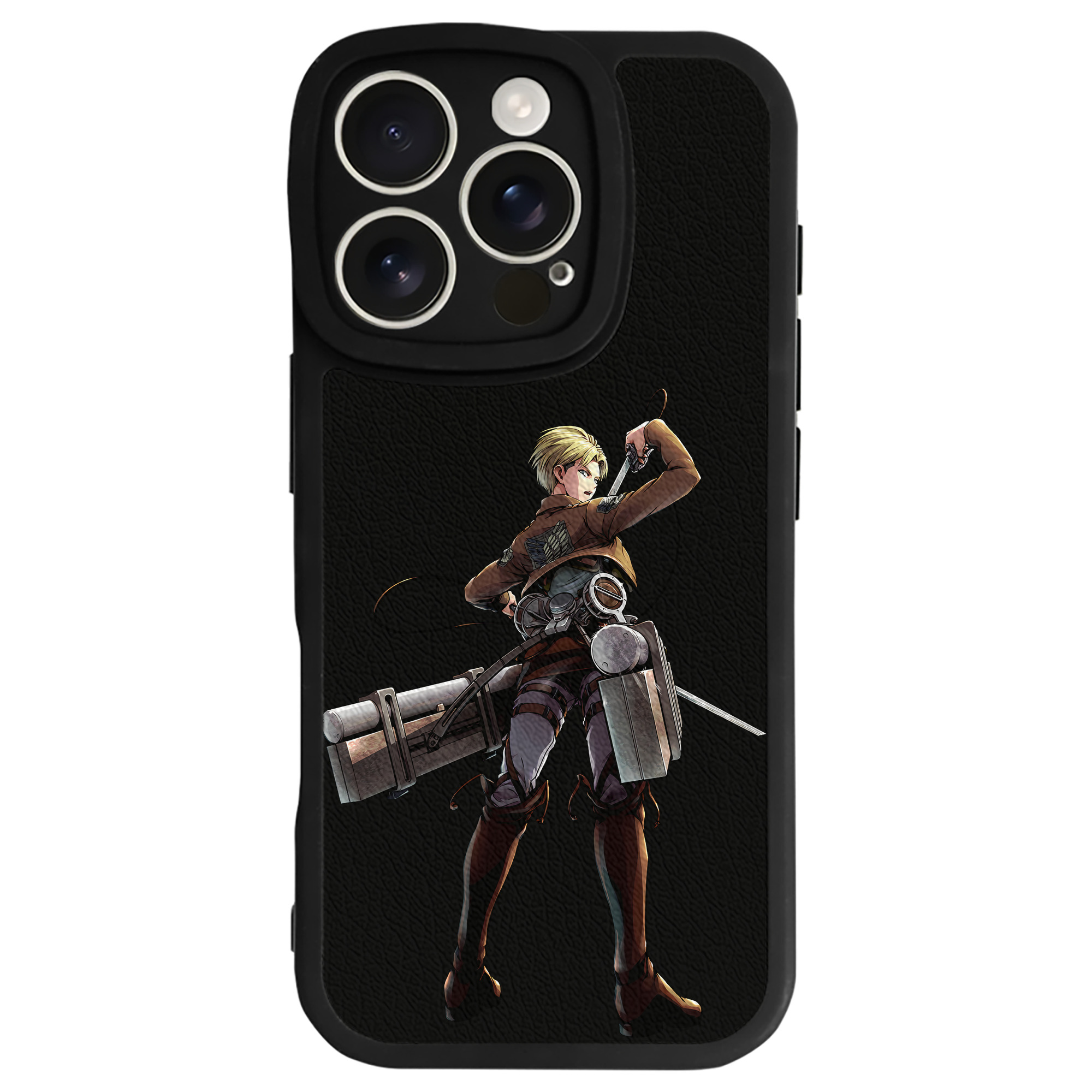 （画像用） 進撃の巨人 Attack on Titan 【iPhone 16シリーズ対応】シリコンスマホケース（レザー調） 材質：シリコン